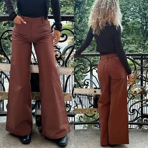 NWT Amiri Brown Baggy Trousers Pants Size 2